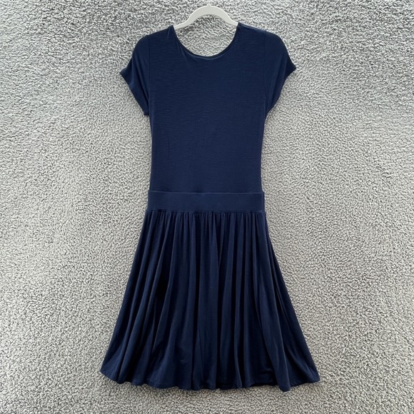 Dolan Dress Women Medium Blue Fit Flare Taya Knee Length Flowy Retro T Shirt - Picture 8 of 8